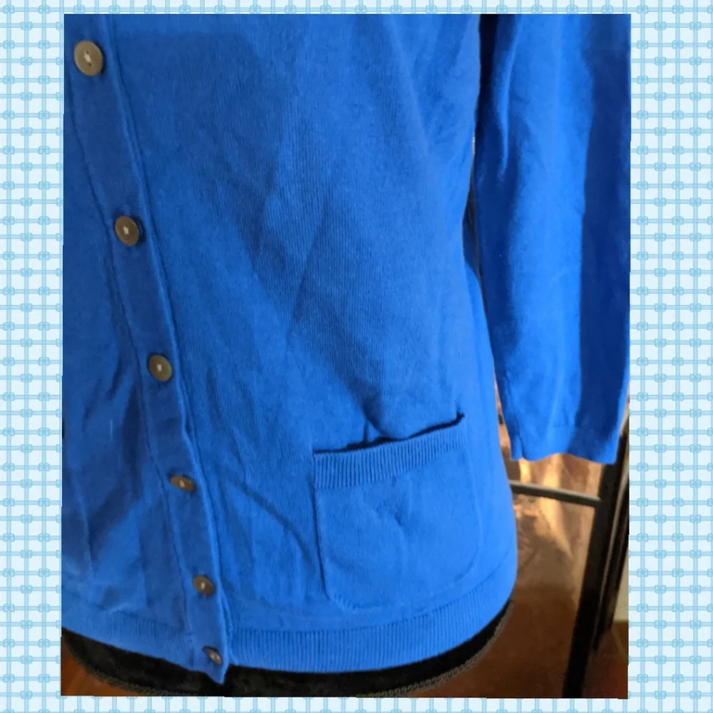 Talbots Royal Blue Cardigan - Picture 5 of 8